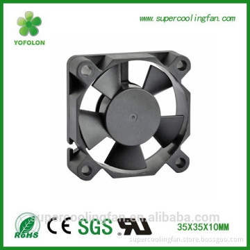 35x35x10mm 5V small dc fans 12V low noise dc toyon cooling fan with CE CCC SGS UL ROHS approved